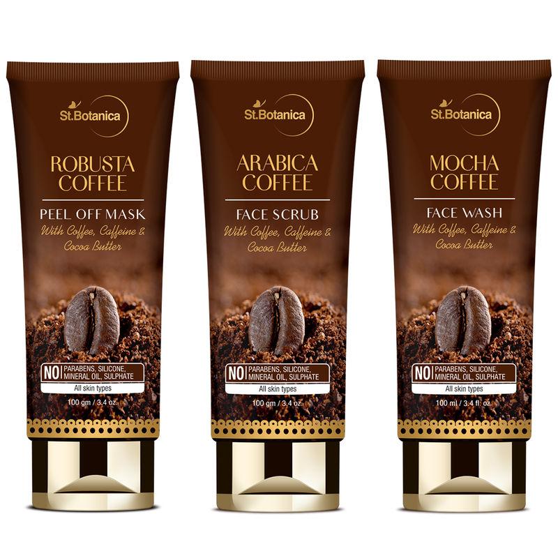 st.botanica coffee range face care combo