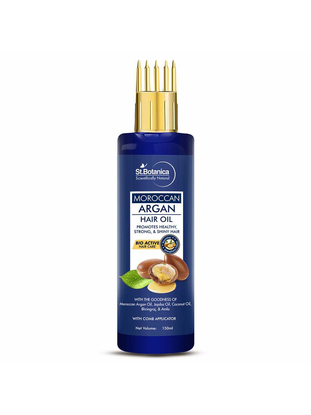 st.botanica moroccan argan hair oil with comb applicator 150 ml