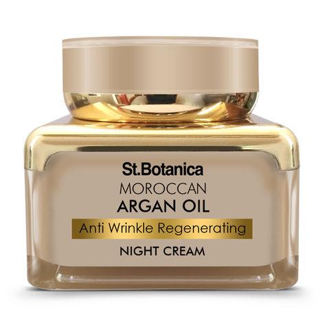st.botanica moroccan argan oil anti wrinkle regenerating night cream (50 g)