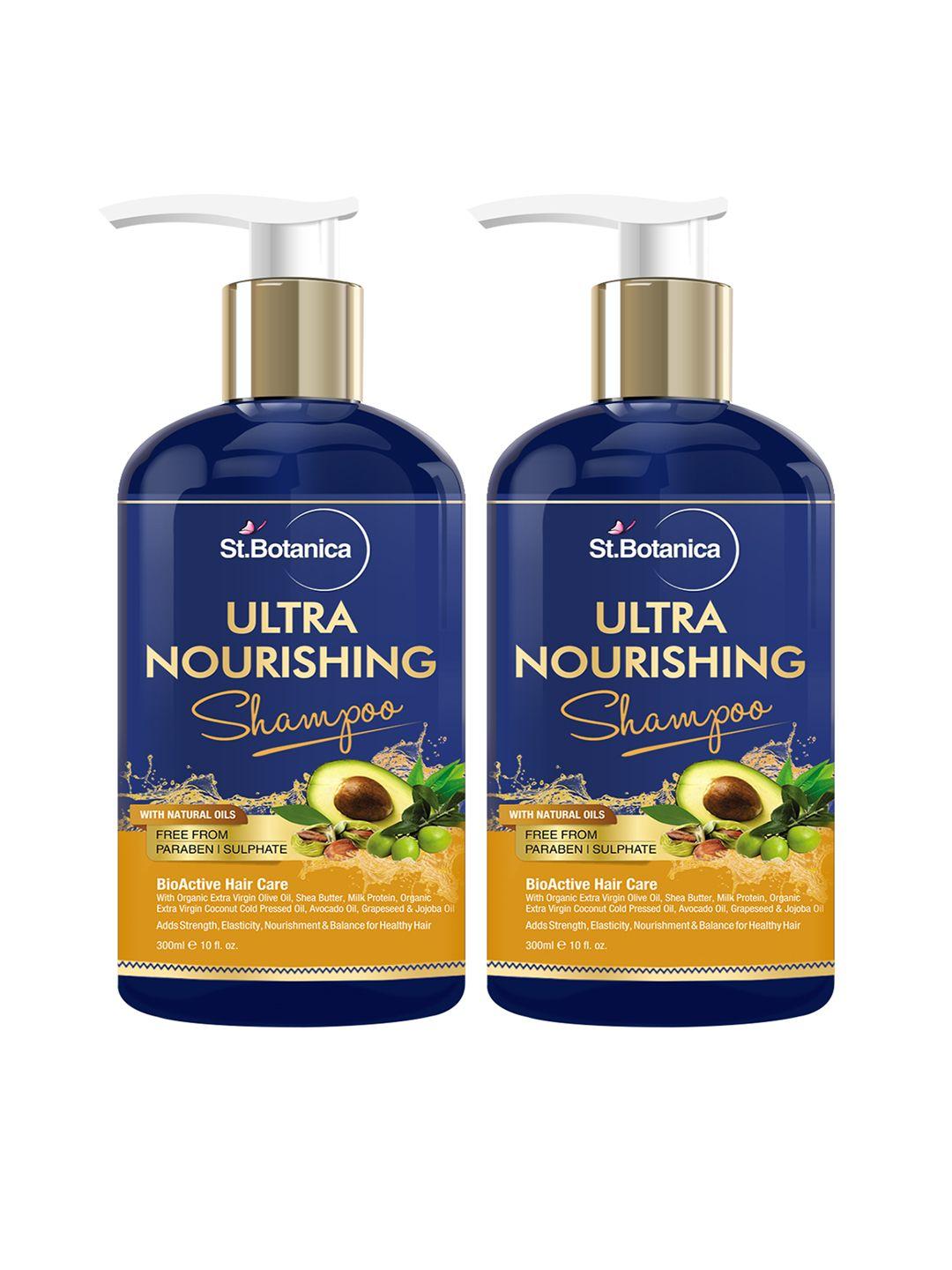 st.botanica unisex pack of 2 ultra nourishing hair shampoo 600 ml