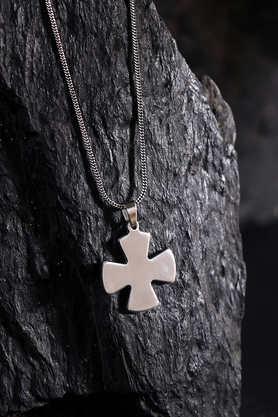 stainless steel holy cross pendant with chain
