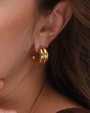 stainless steel hoop earrings