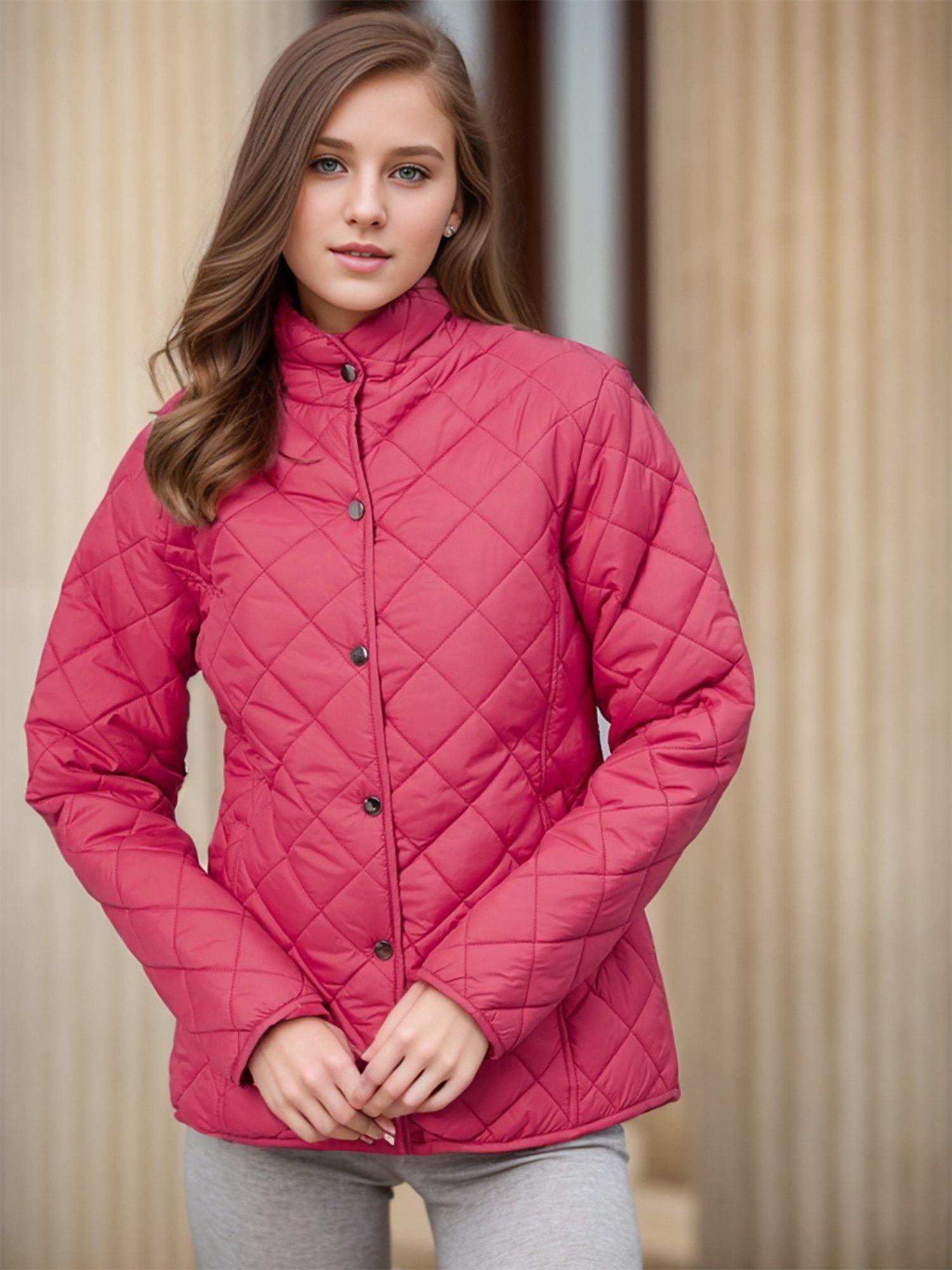 stand collar lightweight padded jacket