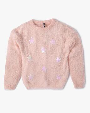 star embellished sweater
