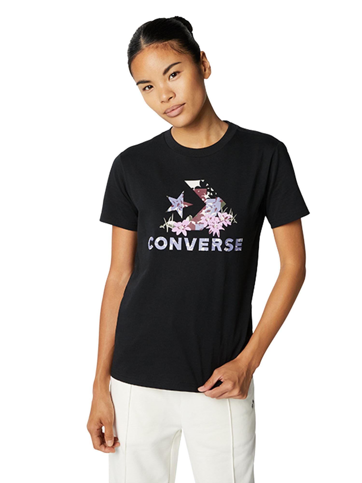 star chevron abstract flowers t-shirt