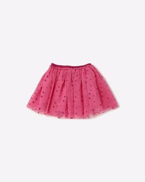 star glitter tulle skirt