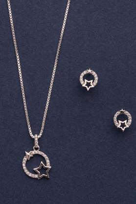 star in moon necklace set