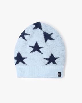 star knit winter beanie