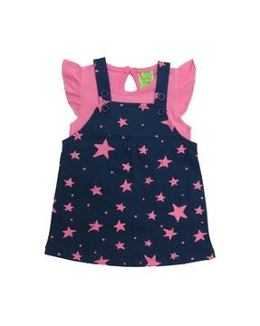star print a-line frock