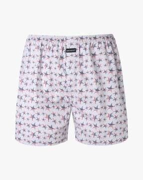 star print boxers with elasticated waist