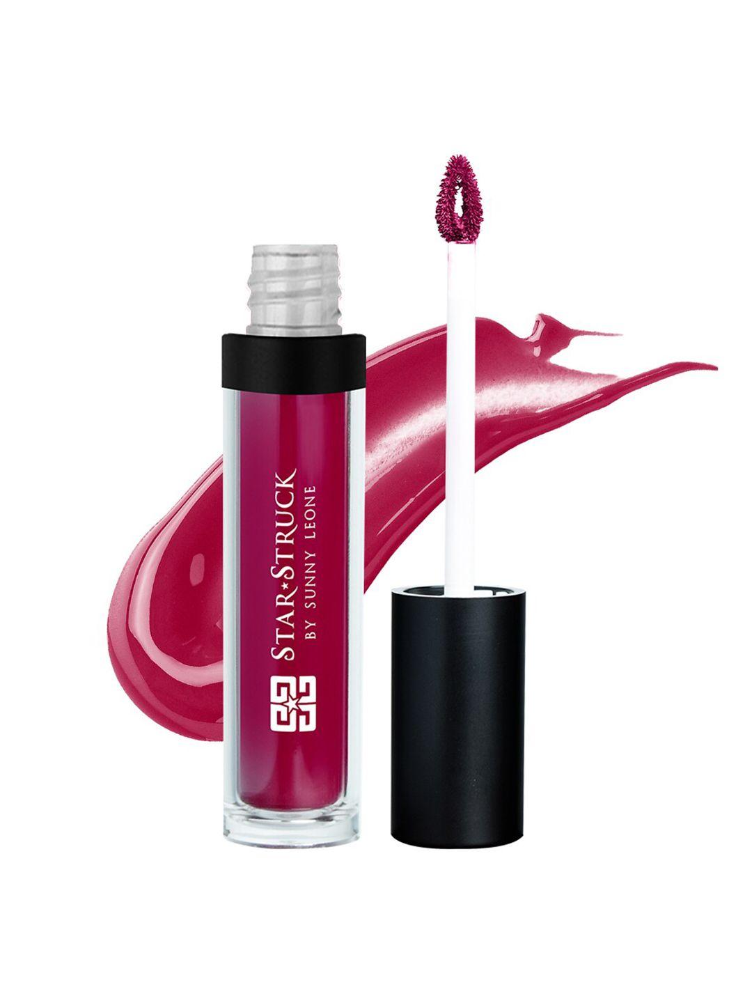 star struck by sunny leone hydrating glossy lip tint with hyaluronic acid 6ml- berry lippy