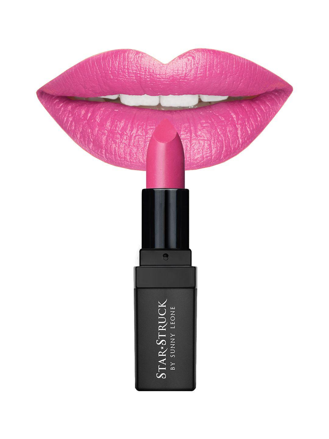 star struck by sunny leone intense long-lasting matte lipstick- kiss me pink