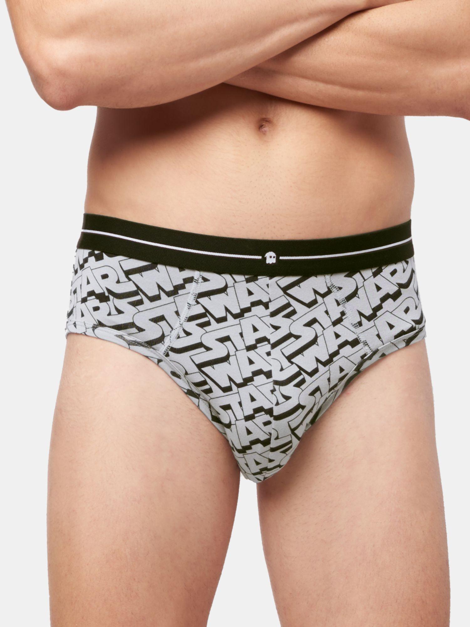 star wars - typography modal briefs underwear grey