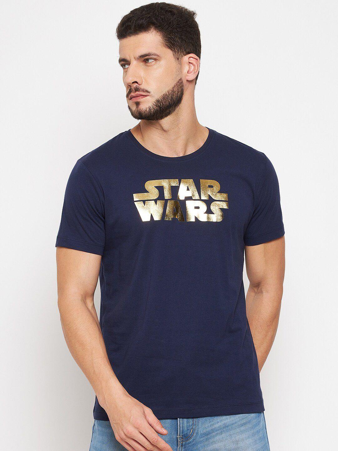 star wars by wear your mind typography printed pure cotton t-shirt
