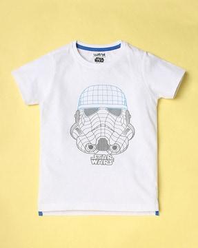 star wars print crew-neck t-shirt