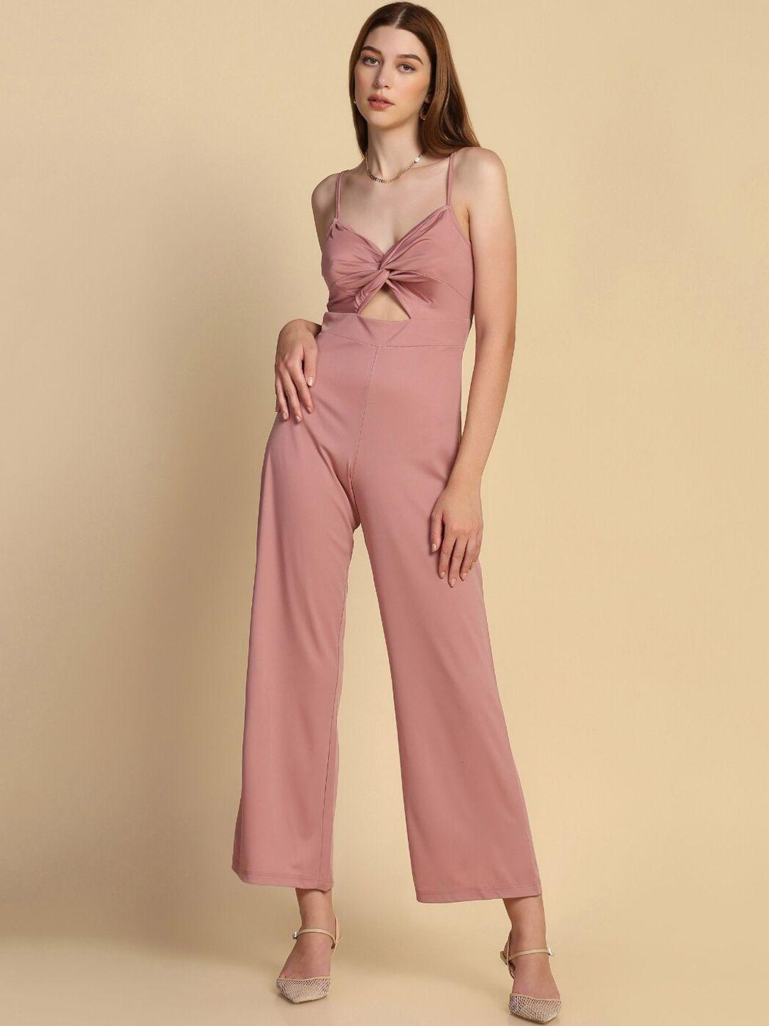 starin pink culotte jumpsuit