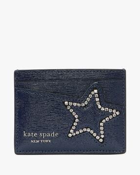 starlight patent saffiano leather cardholder