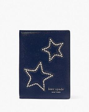 starlight patent saffiano leather passport holder