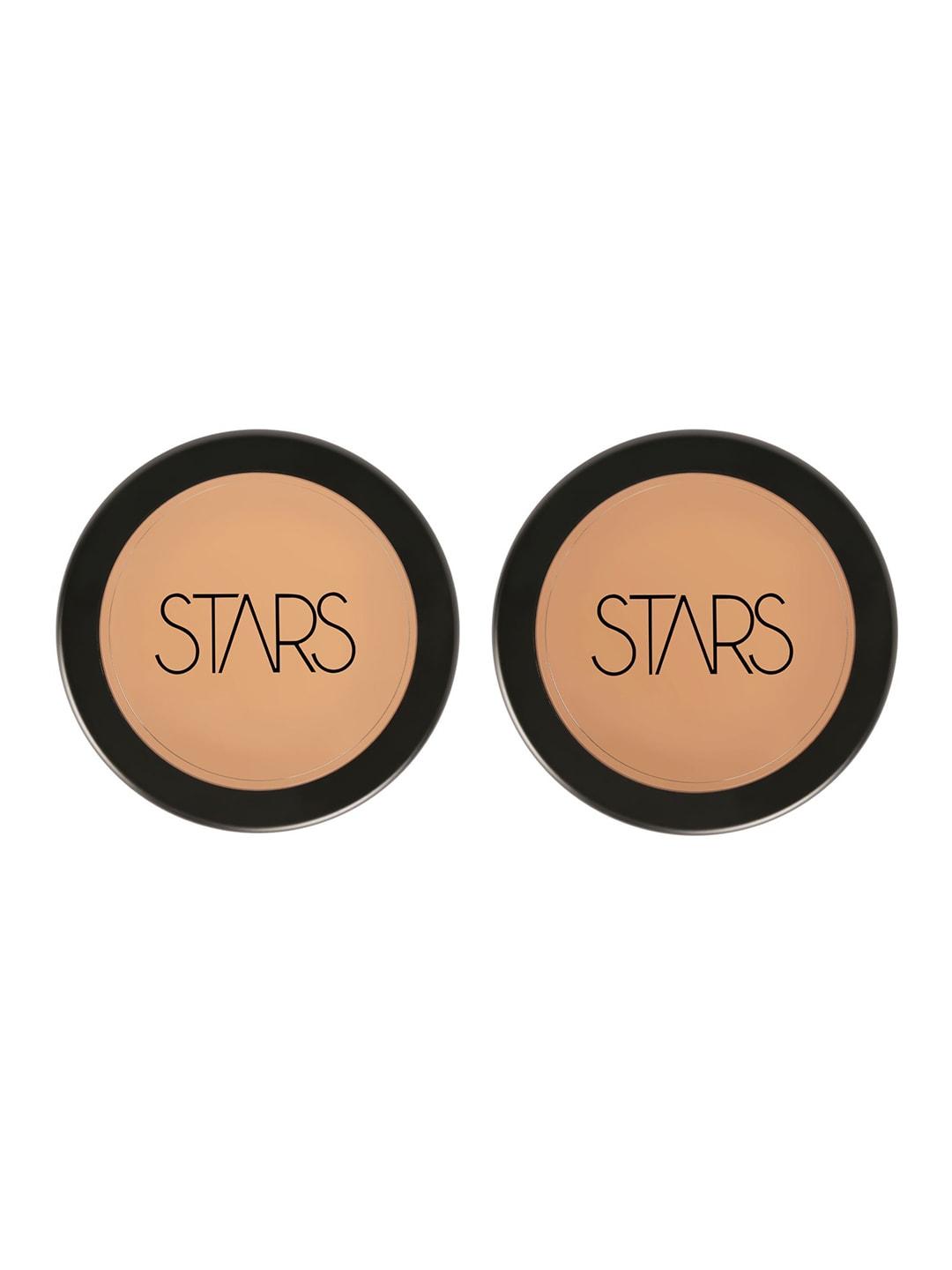 stars cosmetics matte finish waterproof cream set of 2 foundation  - 8gm each - s4 - sfs
