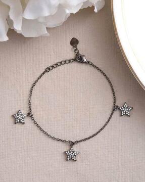 stars diamonds link bracelet