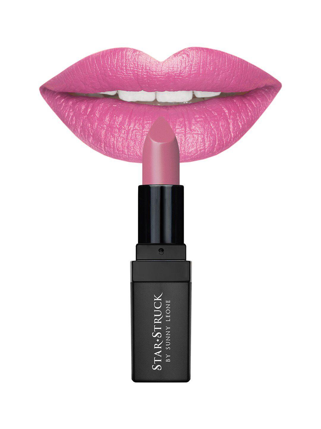 starstruck by sunny leone intense matte lipstick 4.2g - pink peony