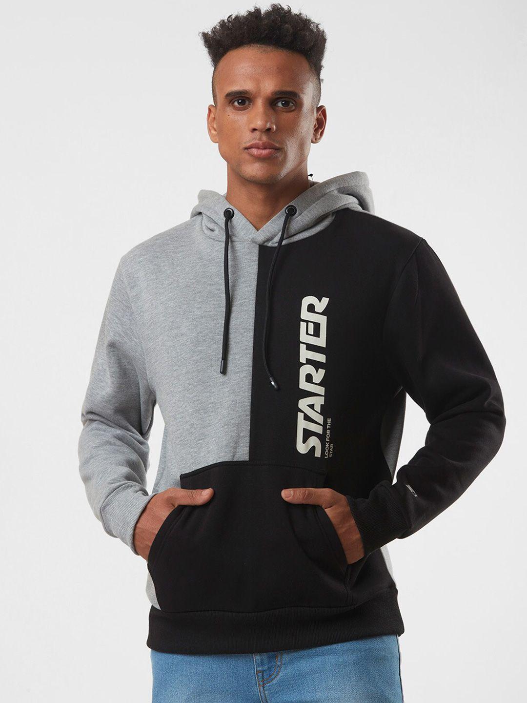 starter men colourblocked sweatshirt with hood