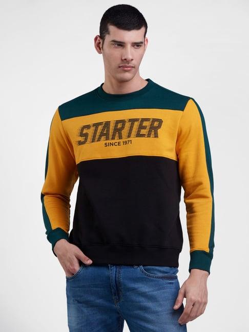 starter multicolor regular fit round neck sweatshirt