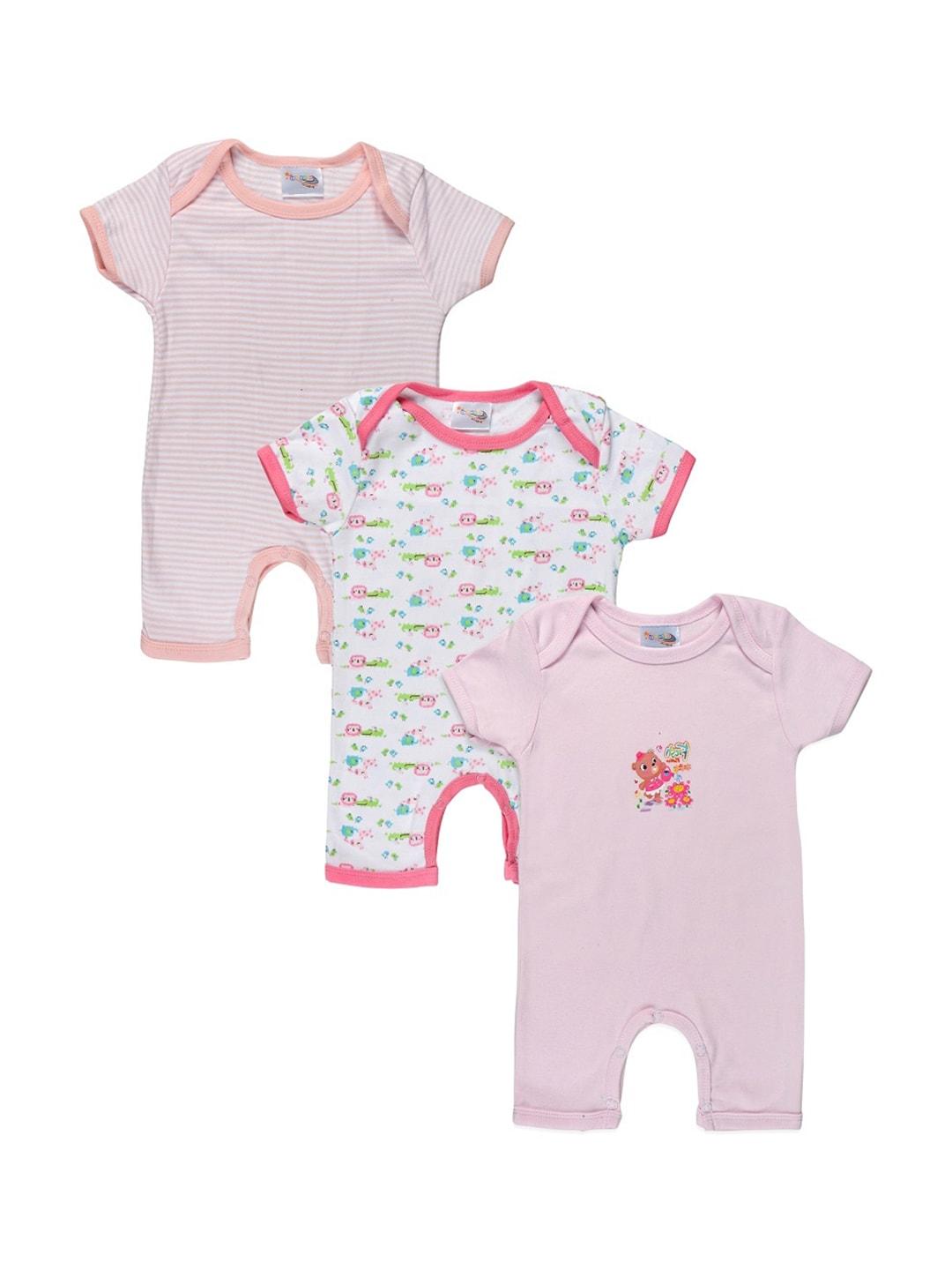 starters infant kids pack of 3 rompers