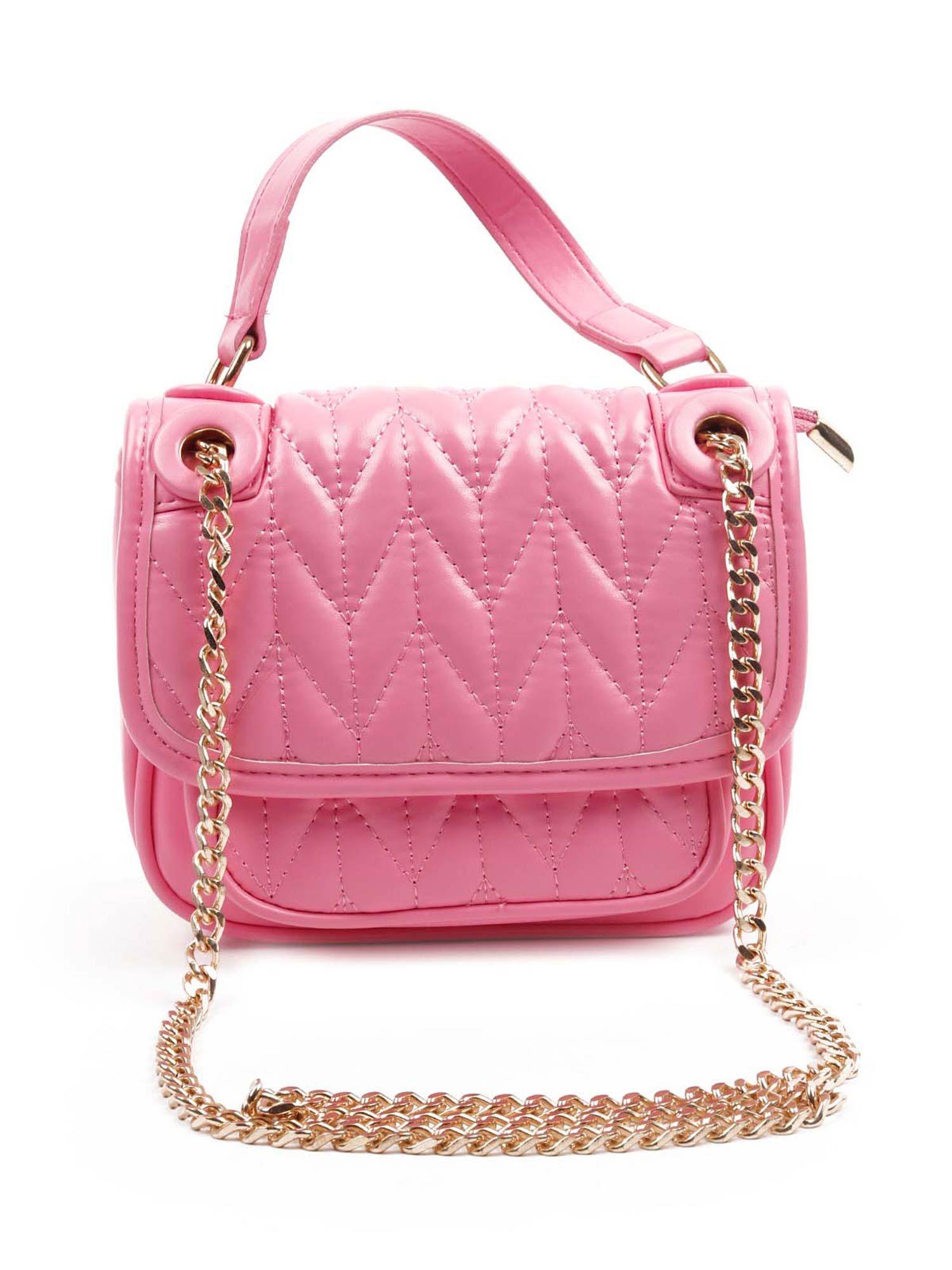 statement pink hand bag