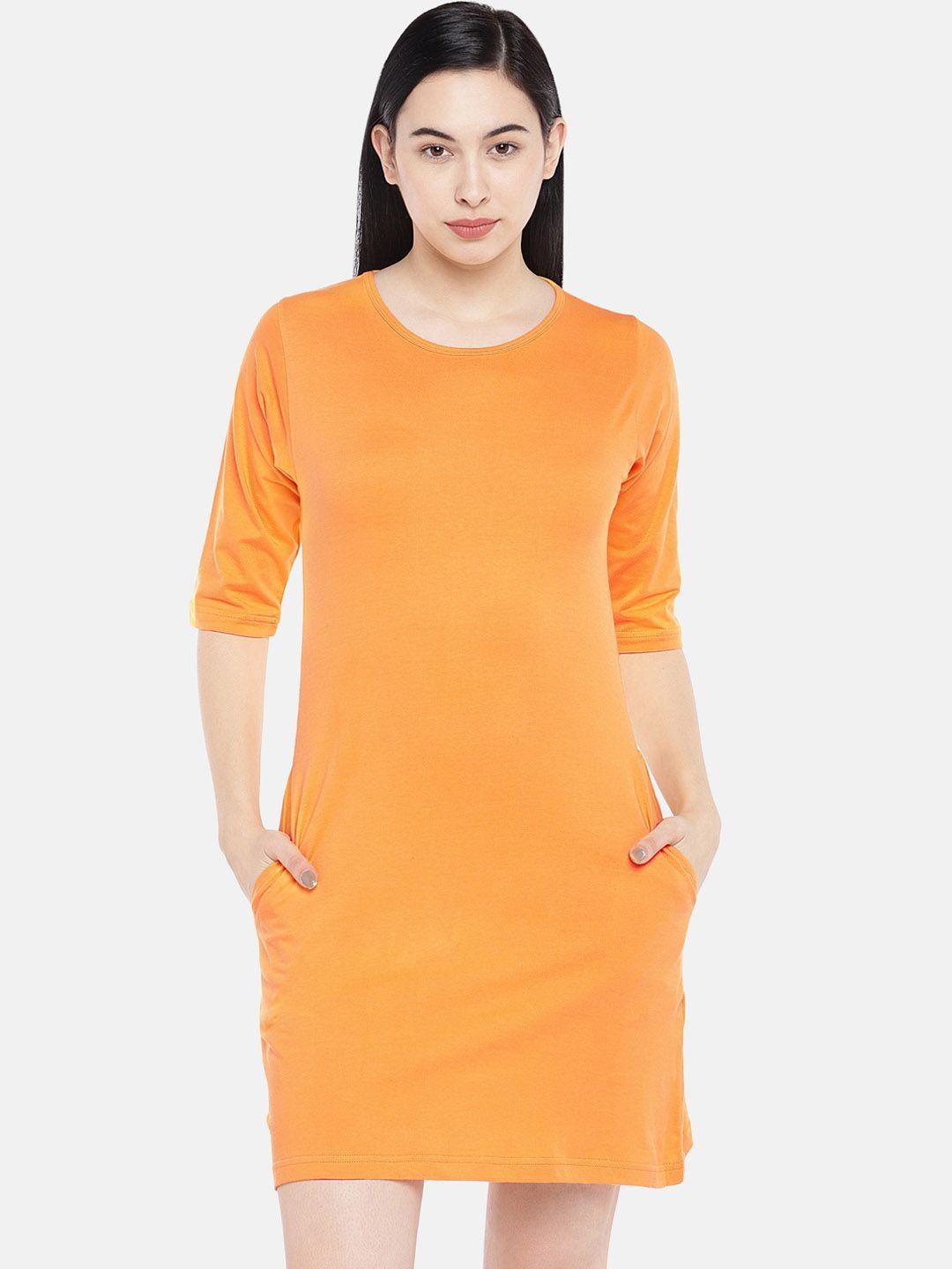 status mantra yellow t-shirt dress