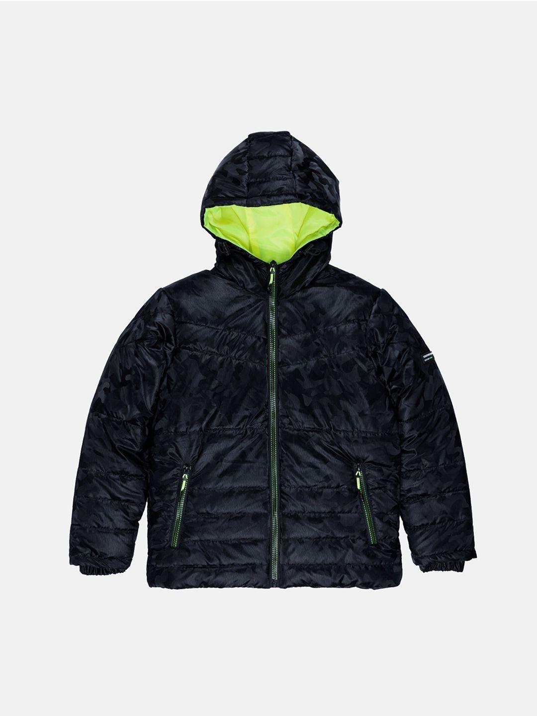status quo boys black quilted jacket