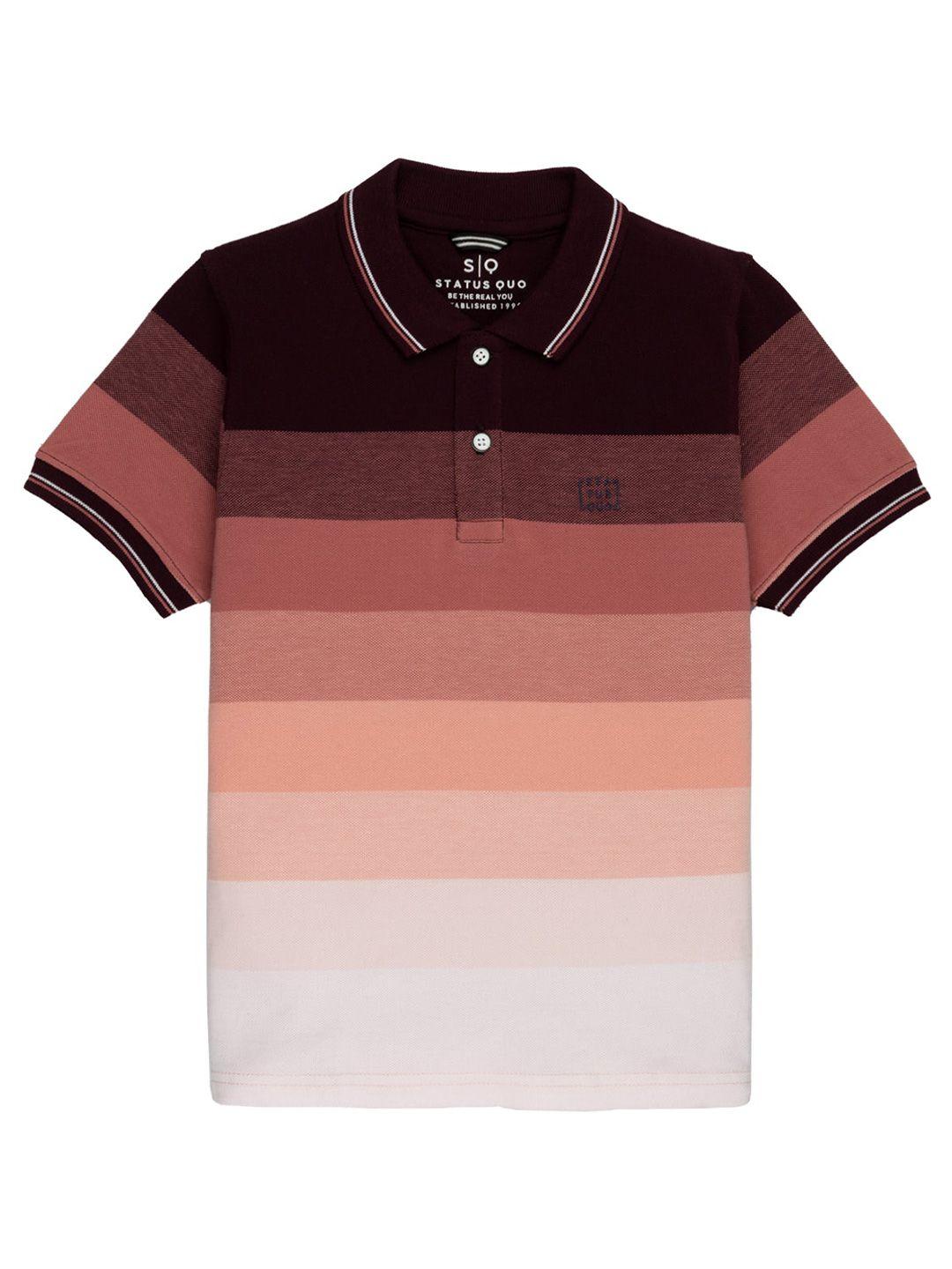 status-quo-boys-colourblocked-polo-collar-cotton-t-shirt