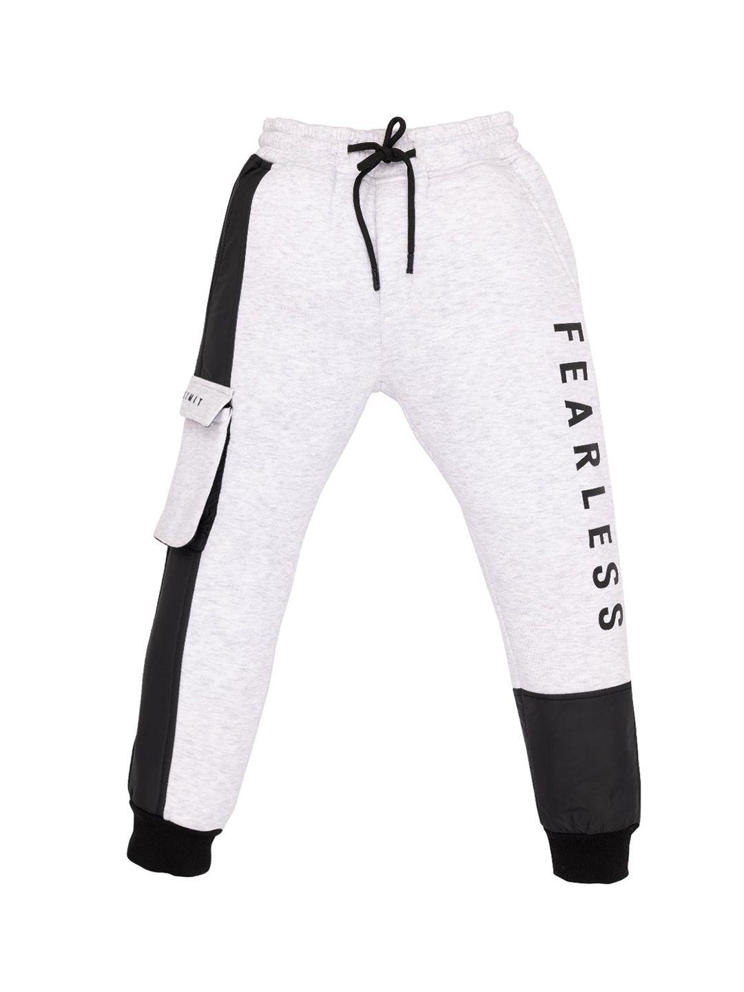 status quo boys regular fit mid rise stretchable joggers