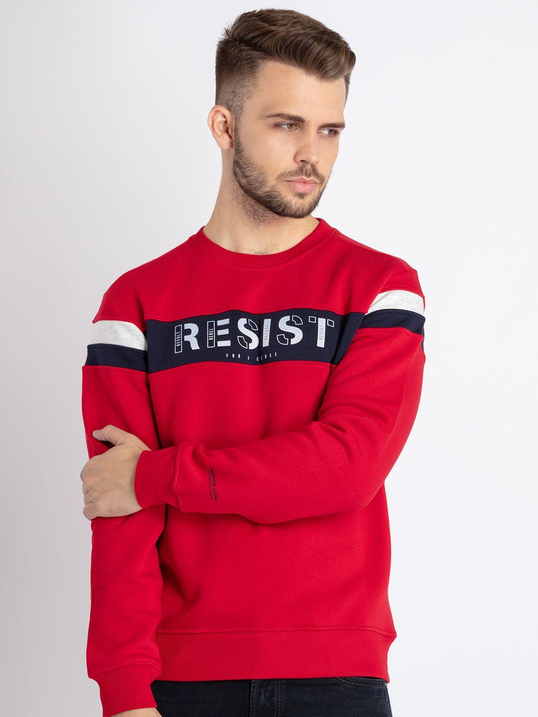 status quo printed cotton sweatshirt
