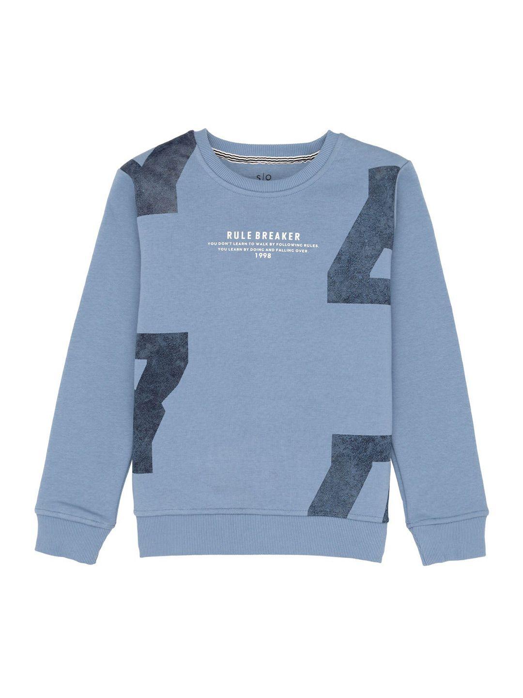 status quo boys abstract printed pullover