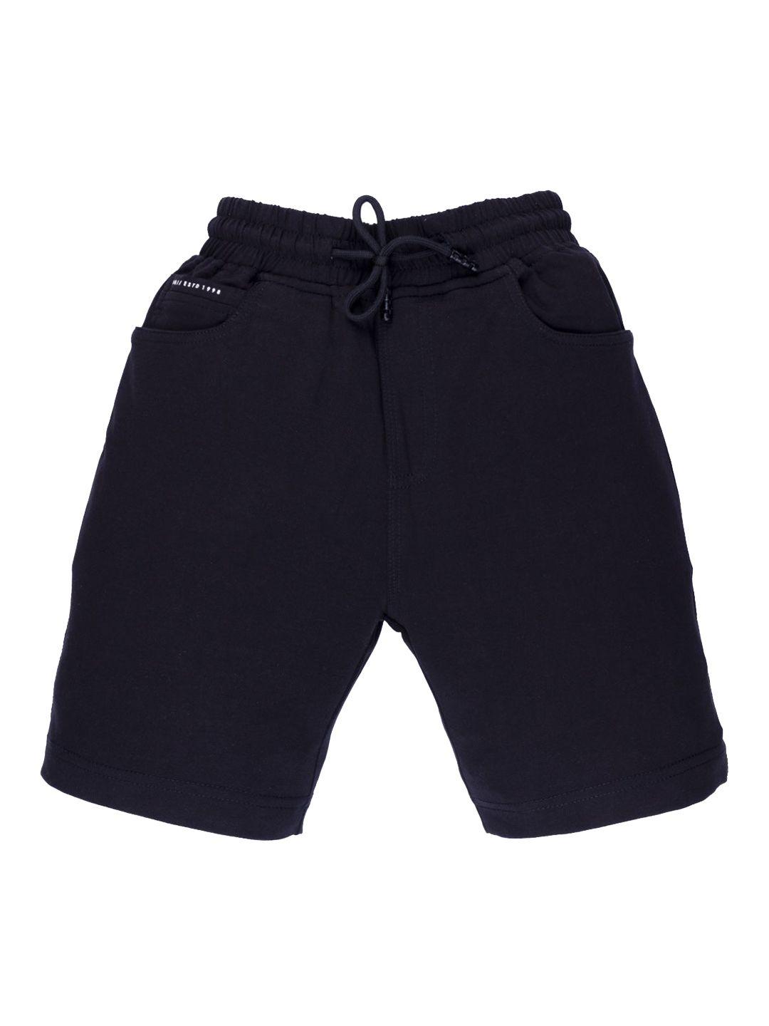 status quo boys black high-rise shorts