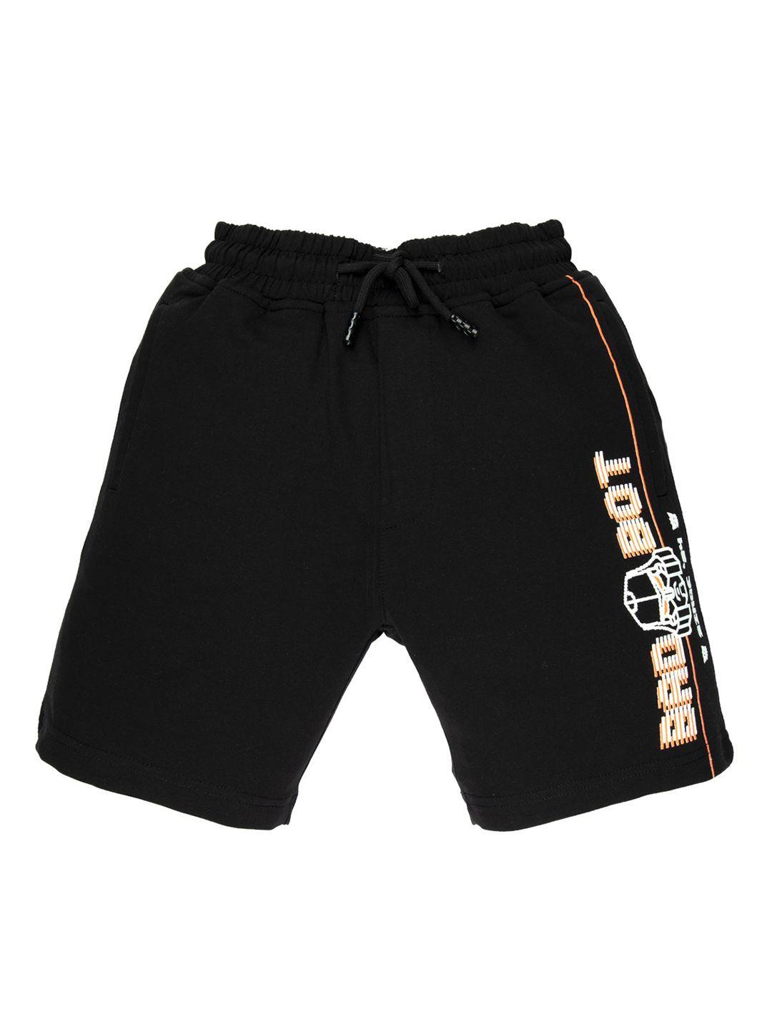 status quo boys black high-rise shorts