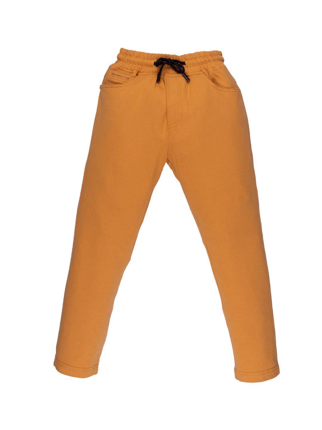 status quo boys mustard-yellow track pants