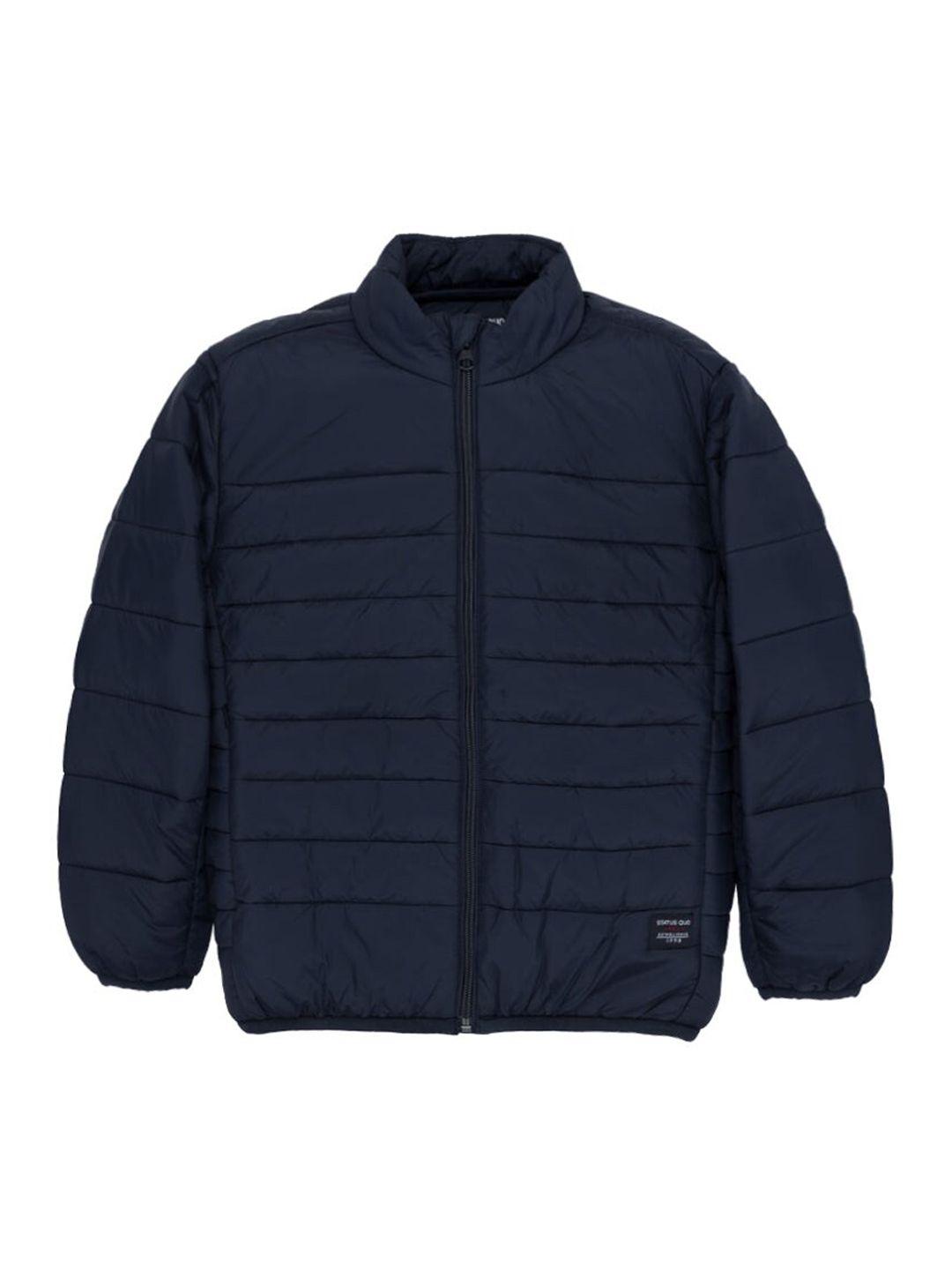 status quo boys navy blue puffer jacket