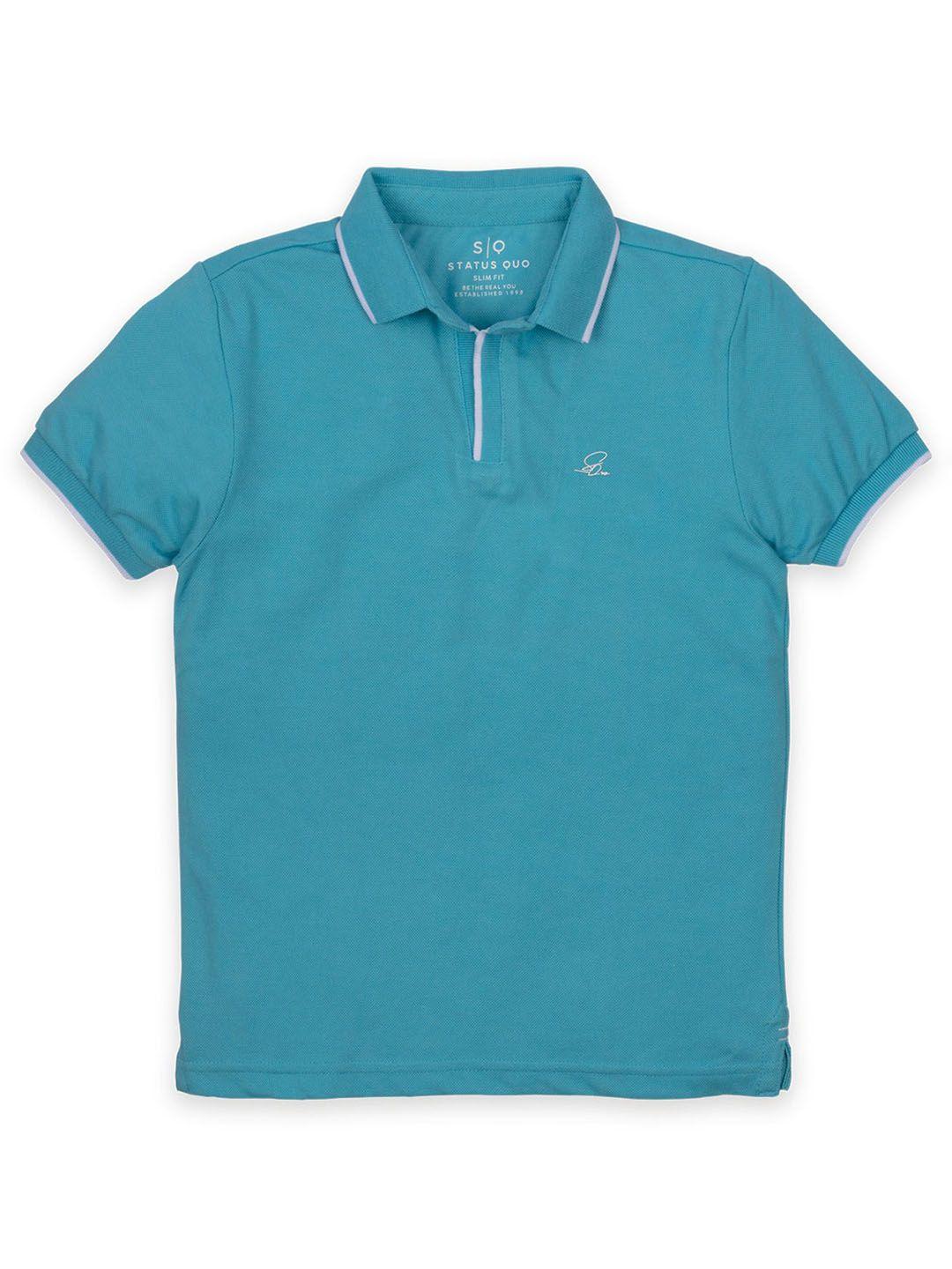 status quo boys polo collar cotton t-shirt