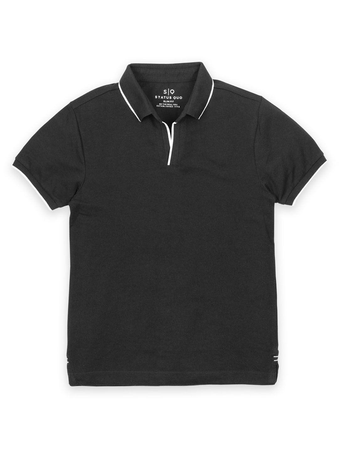 status quo boys polo collar t-shirt