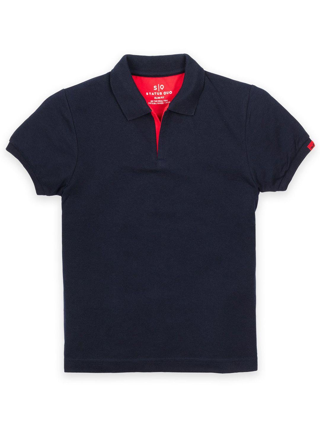 status quo boys polo collar t-shirt