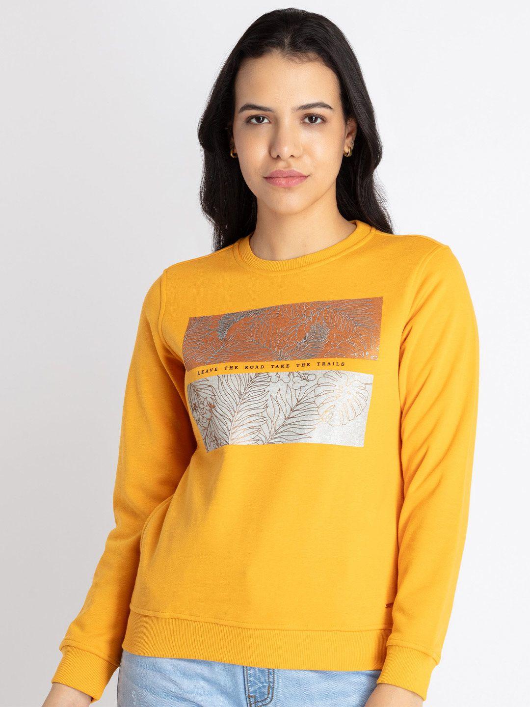 status quo floral printed sweatshirt