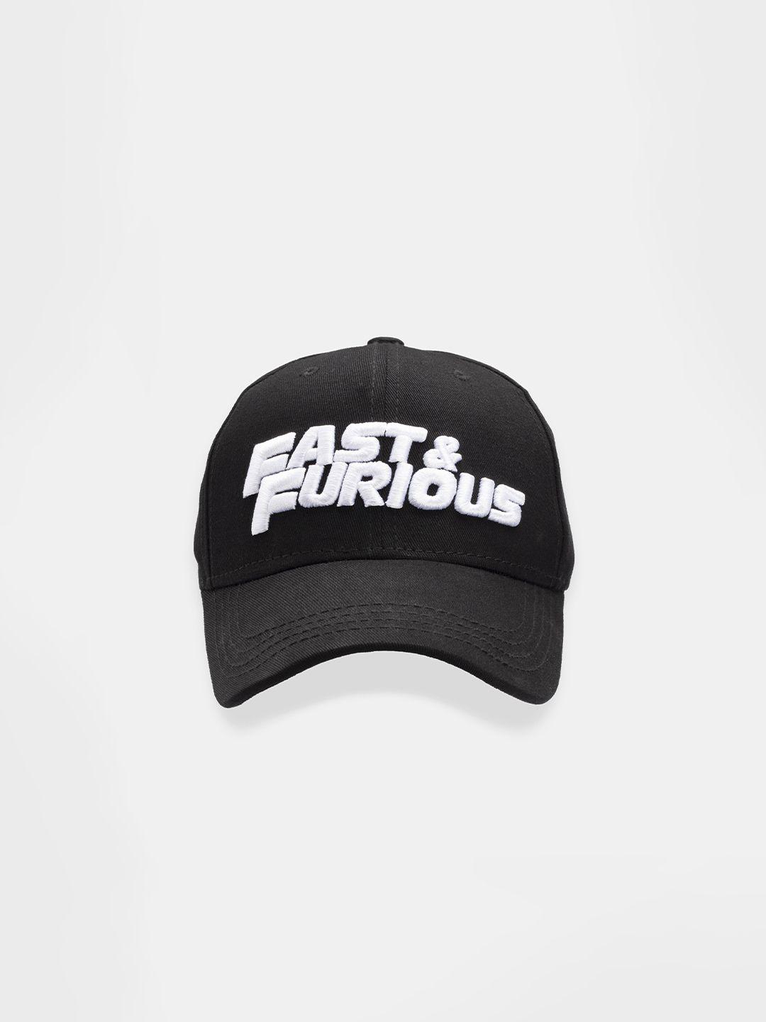 status quo men black & white embroidered baseball cap