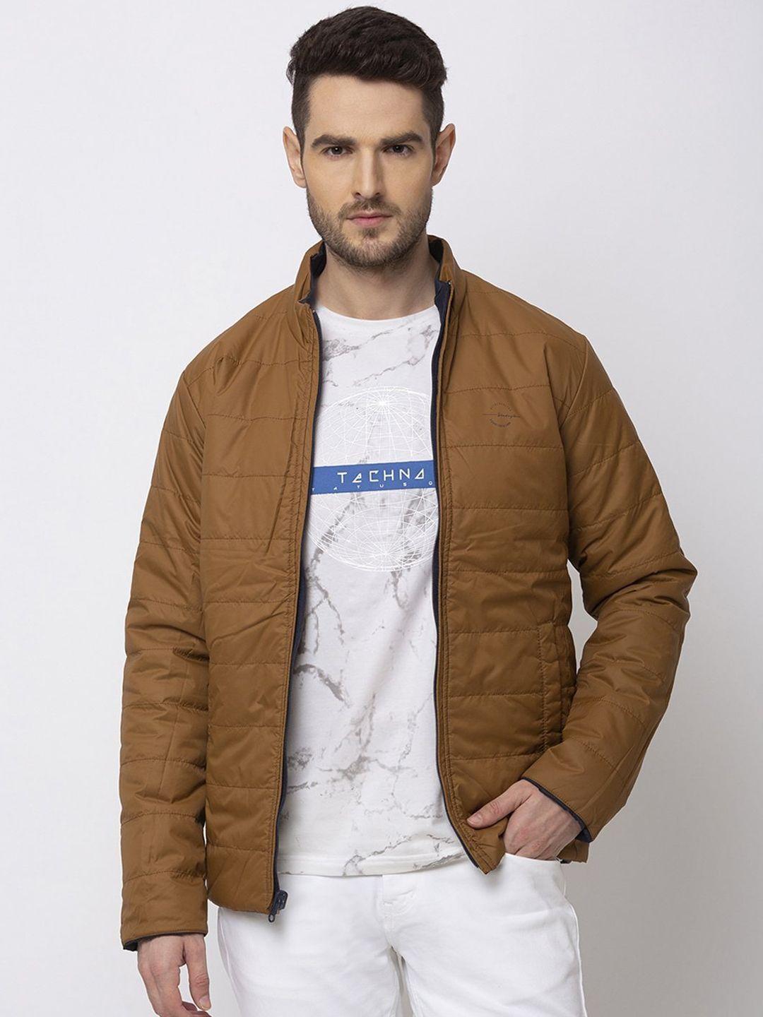 status quo men brown padded jacket