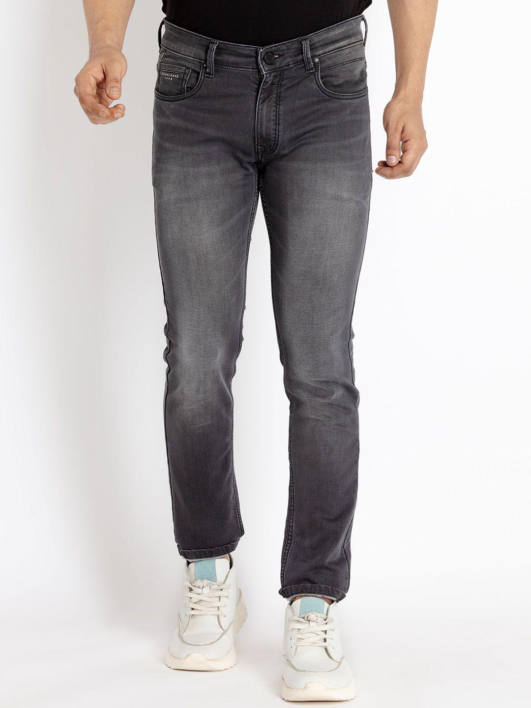 status quo men cotton slim fit heavy fade jeans