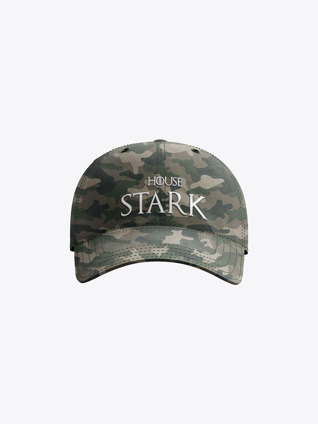 status quo men green printed baseball cap