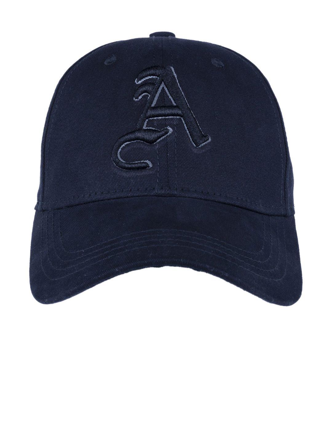 status quo men navy blue embroidered letter a baseball cap