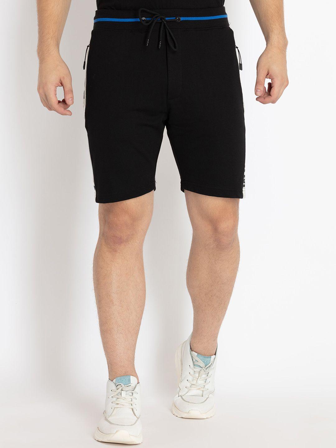 status quo men printed regular fit mid-rise shorts
