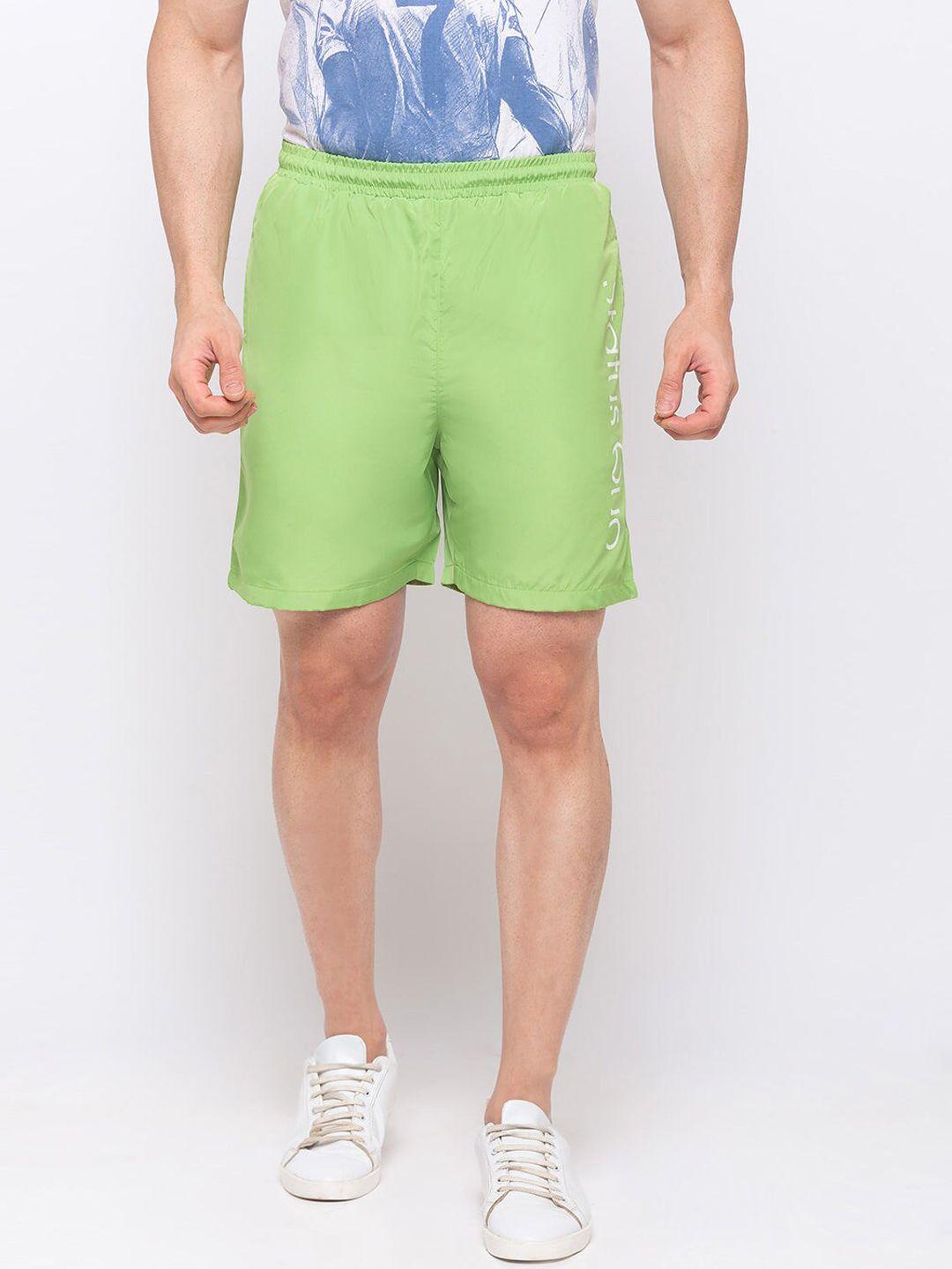 status quo men printed regular fit sports shorts